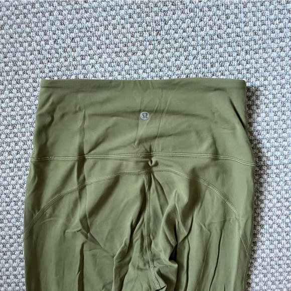 Lululemon Groove Flared Leggings in Bronze Green - Picture 3 of 3